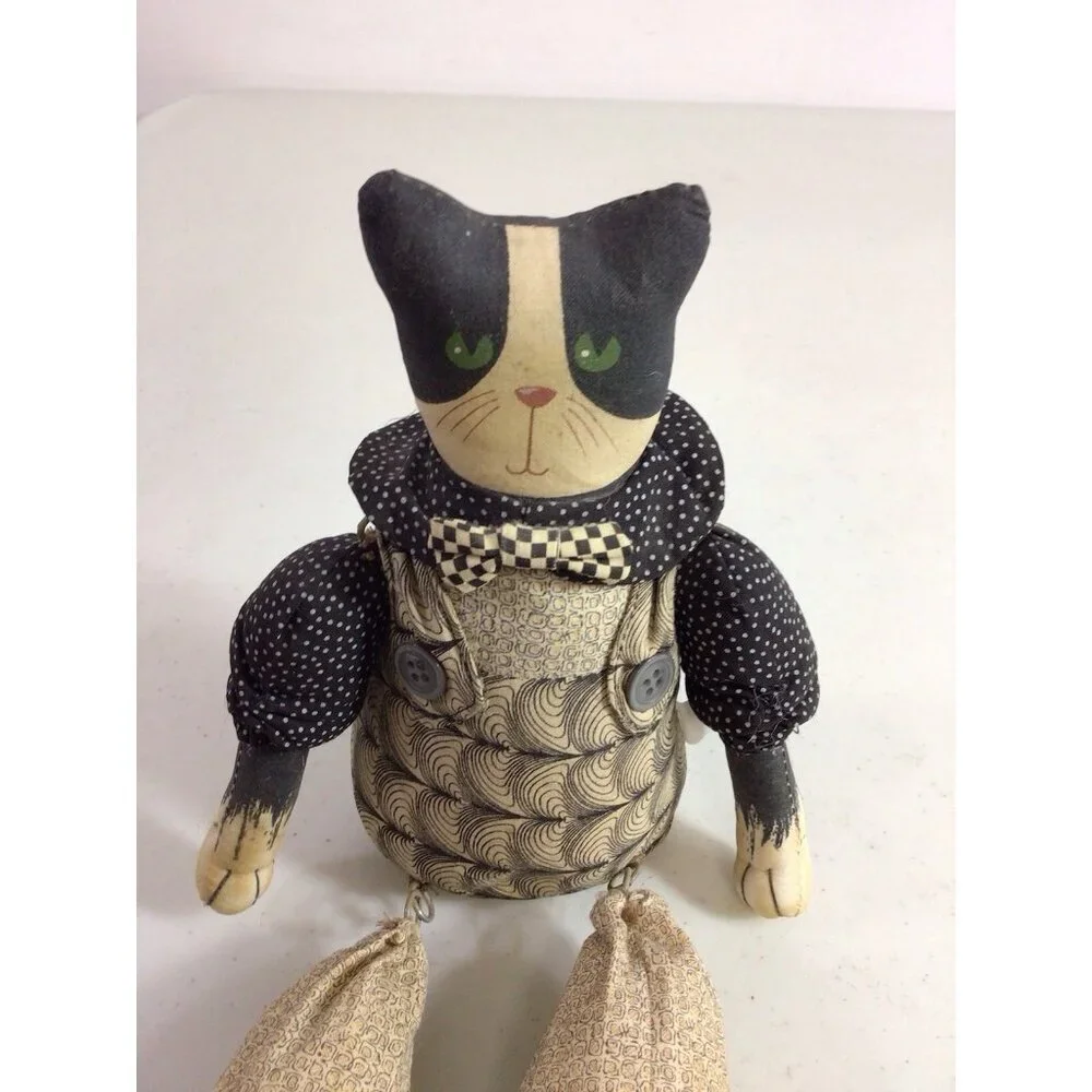 Country Folk Art Primitive Cat Doll 17 inches
